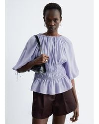 & Other Stories - Smocked Blouse - Lyst