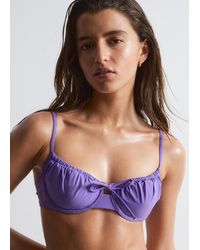 & Other Stories - Bow-Detail Underwire Bikini Top - Lyst