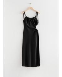 & Other Stories - Strappy Cut-out Midi Dress - Lyst