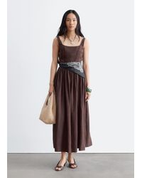 & Other Stories - Fit-And-Flare Midi Dress - Lyst