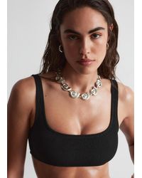 & Other Stories - Textured Square-Neck Bikini Top - Lyst
