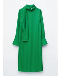 & Other Stories - Scarf-Neck Midi Dress - Lyst