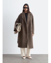 & Other Stories - Voluminous Belted Wool Coat - Lyst