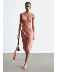 & Other Stories - V-Neck Slip Midi Dress - Lyst