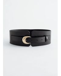 & Other Stories - Wide Leather Waist Belt - Lyst