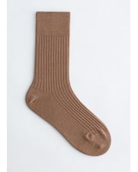& Other Stories - Ribbed Silk Socks - Lyst