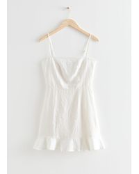 & Other Stories - Ruffled Strappy Mini Dress - Lyst
