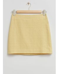 & Other Stories - High Waist Tweed Mini Skirt - Lyst