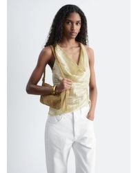 & Other Stories - Cowl-Neck Drawstring Top - Lyst