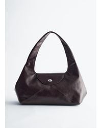 & Other Stories - Curved Leather Shoulder Bag - Lyst