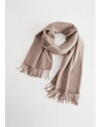 & Other Stories - Fringed Wool Blanket Scarf - Lyst