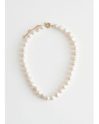 & Other Stories - Delicate Pearl Necklace - Lyst