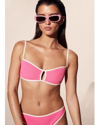 & Other Stories - Haut De Bikini À Bordures Contrastées - Lyst