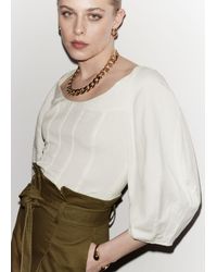 & Other Stories - Cropped Corset Blouse - Lyst