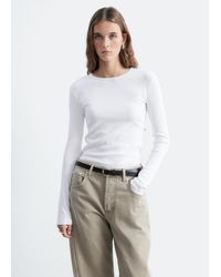 & Other Stories - Ribbed Long-Sleeve Top - Lyst