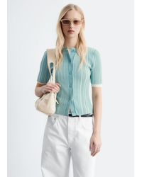 & Other Stories - Short-Sleeve Rib-Knit Cardigan - Lyst