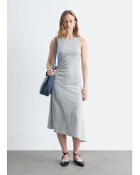 & Other Stories - Ruche Asymmetric Midi Dress - Lyst