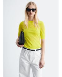 & Other Stories - Sheer Knitted T-Shirt - Lyst