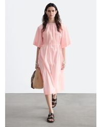 & Other Stories - Drawstring Midi Dress - Lyst