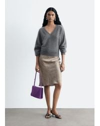 & Other Stories - Leopard Print Satin Skirt - Lyst