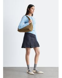 & Other Stories - Leather Cross-Strap Ballet Flats - Lyst
