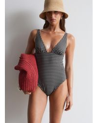 & Other Stories - V-Neck Swimsuit - Lyst