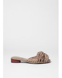& Other Stories - Leder-Pantoletten Mit Quasten - Lyst