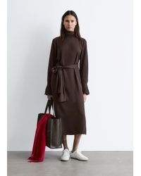 & Other Stories - Scarf-Neck Midi Dress - Lyst