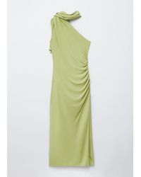 & Other Stories - One-Shoulder Scarf-Detail Midi Dress - Lyst