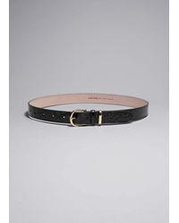& Other Stories - Croco Leather Belt - Lyst