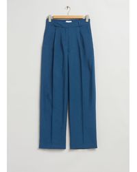 & Other Stories - Straight-leg Pleated Trousers - Lyst
