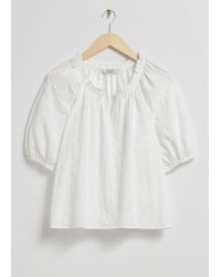 & Other Stories - Loose-fit Frilled Edge Blouse - Lyst
