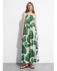 & Other Stories - Pleated Halterneck Maxi Dress - Lyst