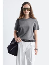 & Other Stories - Cotton Crew-Neck T-Shirt - Lyst