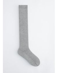 & Other Stories - Ribbed Silk-Blend Socks - Lyst