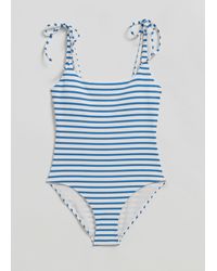 & Other Stories - Ribbed Swimsuit - Lyst
