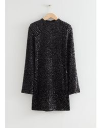 & Other Stories - Fitted Sequin Mini Dress - Lyst