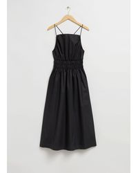 & Other Stories - Flared Babydoll Midi Dress - Lyst