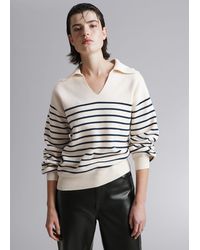 & Other Stories - Relaxed Collared Sweater - Lyst