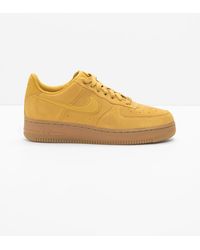 nike air force 1 mustard suede