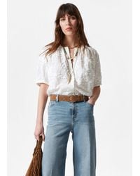 & Other Stories - Oversized Puff-Sleeve Blouse - Lyst
