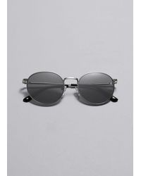 & Other Stories - Slim Oval-frame Sunglasses - Lyst