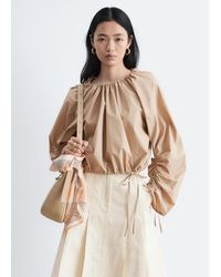 & Other Stories - Sculptural Drawstring Blouse - Lyst