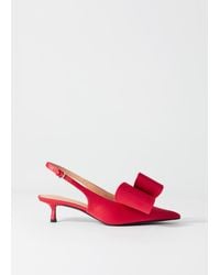 & Other Stories - Bow-Embellished Satin Pumps - Lyst
