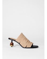 & Other Stories - Bead-Embellished Leather Mules - Lyst