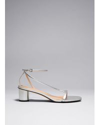 & Other Stories - Heeled Leather Sandals - Lyst