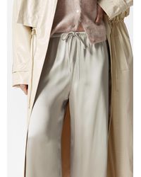 & Other Stories - Drawstring Satin Trousers - Lyst