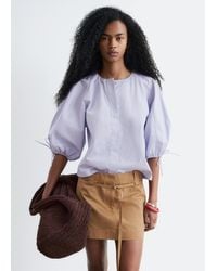 & Other Stories - Volume-Sleeve Cotton Blouse - Lyst