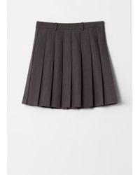 & Other Stories - Pleated Mini Skirt - Lyst