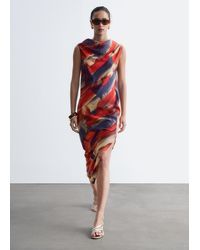 & Other Stories - Scarf-Detail Midi Dress - Lyst